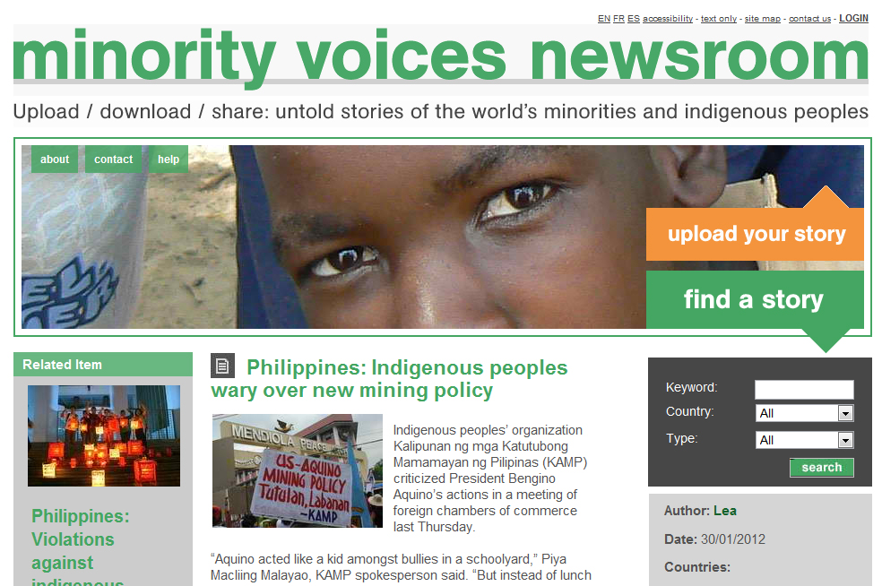 [From the web] Philippines: Indigenous peoples wary over new mining policy -www.minorityvoices.org