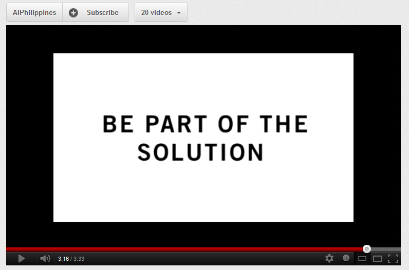 [Video] Be Part of the Solution – Amnesty International Philippines recruitment&nbsp;video