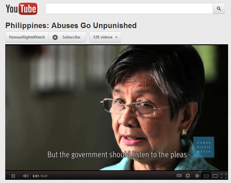 [Featured Video] Philippines: Abuses Go Unpunished -HumanRightsWatch