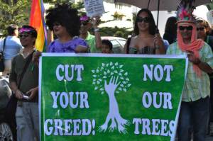 Images of protest action against Greed 1– Photos by Bro. Martin Francisco