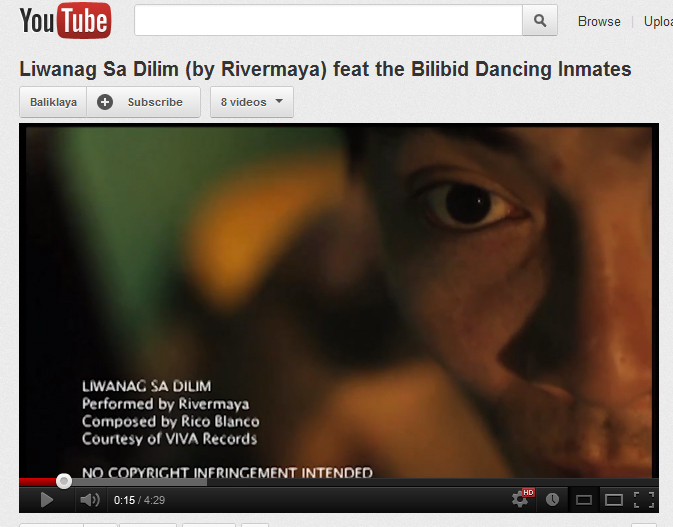 [Featured Video] Liwanag Sa Dilim (by Rivermaya) feat the Bilibid Dancing Inmates by&nbsp;Baliklaya