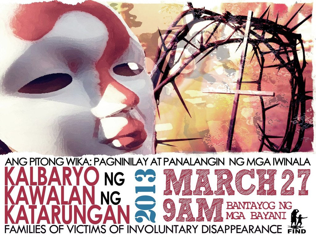 [Event] Kalbaryo ng Kawalang Katarungan, Ang Pitong Wika: Paninilay at Panalangin ng mga Iwinala&nbsp;-FIND