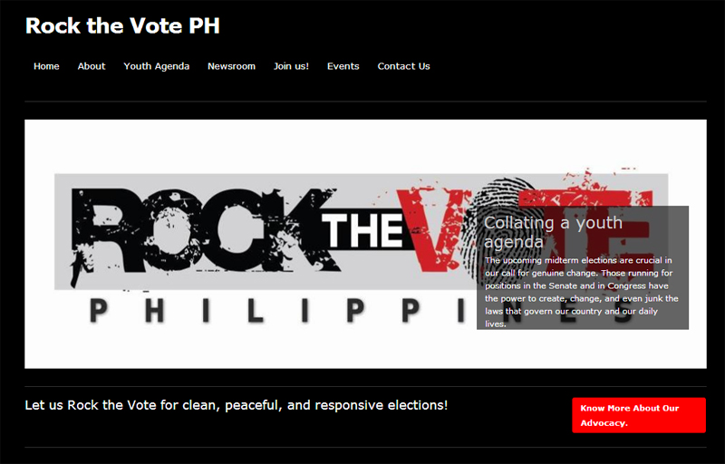 [From the web] Youth calling for clean elections slam killing of Barug Katawhan leader -www.rockthevoteph.com