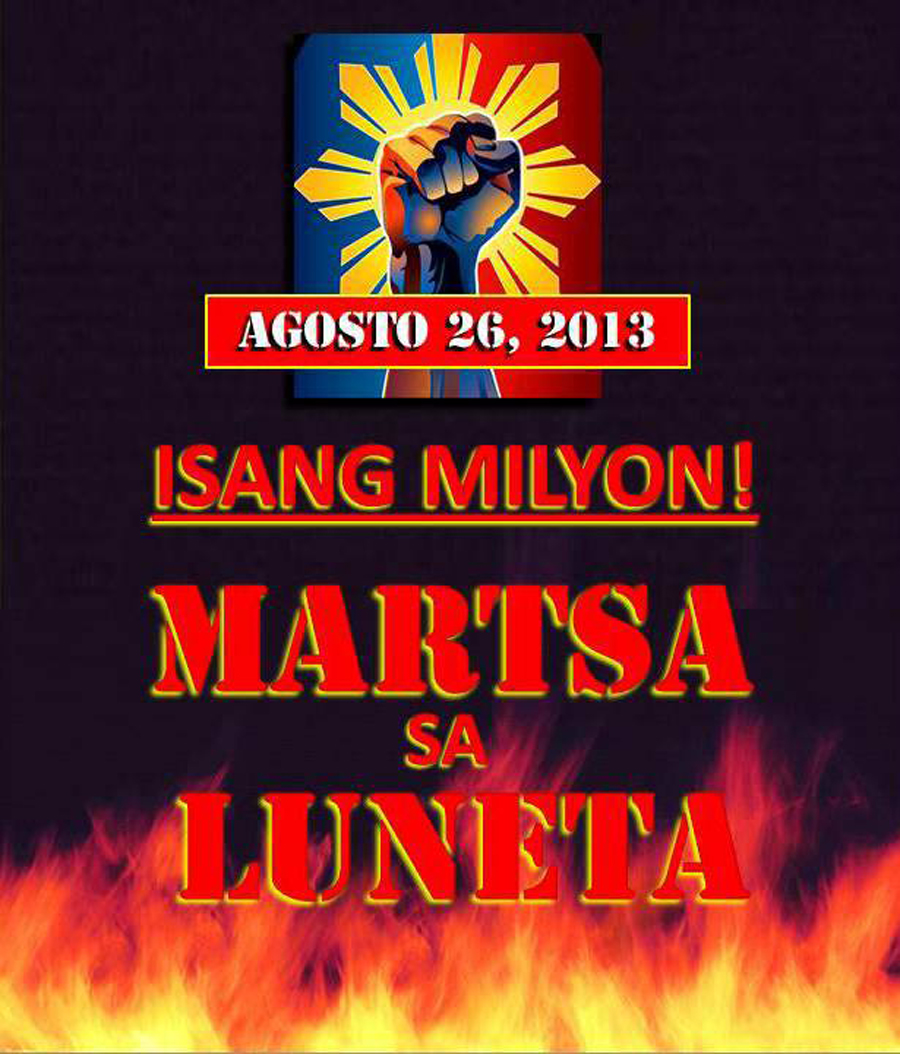 [Featured Event] Million people march to Luneta August 26: sa araw ng mga bayani. Protesta ng&nbsp;bayan!!!