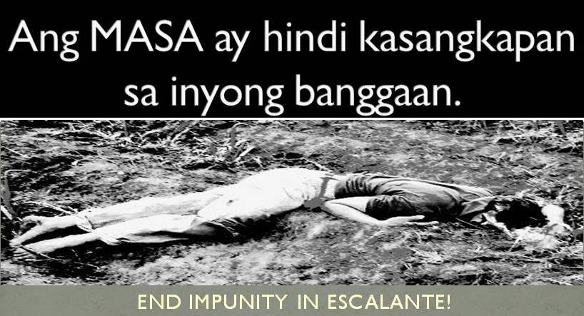 [Featured Article] 28 killed in alleged political killings in Escalante under mayor’s term By Merck&nbsp;Maguddayao