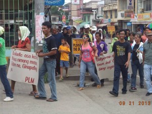 September 21, 2013 Mobilization against killings in Escalante. Photo from Merck Maguddayao