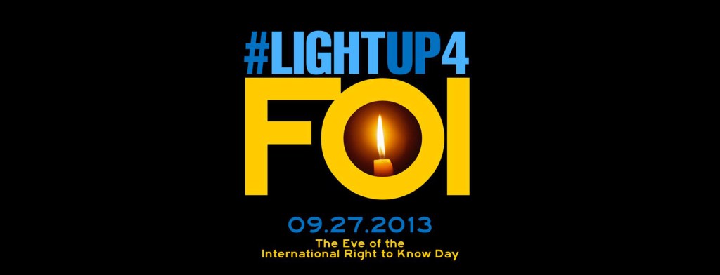 [Event/Campaign] #LightUp4FOI: Candle-Lighting on the Eve of the International Right to Know&nbsp;Day