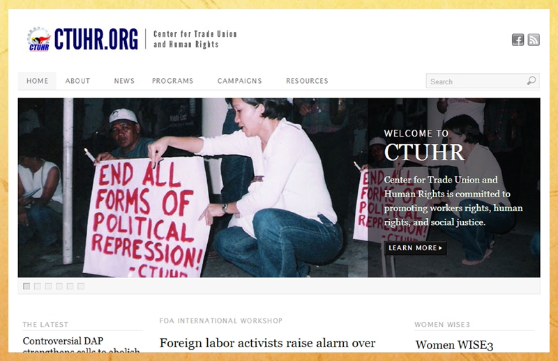 [From the web] Stand for Human Rights, Resist Threats Against Human Rights Advocates&nbsp;-CTUHR