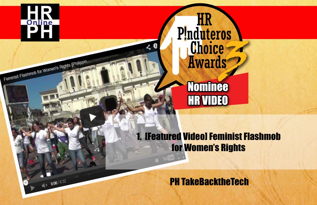 “Feminist Flashmob for Women’s Rights” finalist for the 3rd HR Pinduteros Choice for HR&nbsp;VIDEO