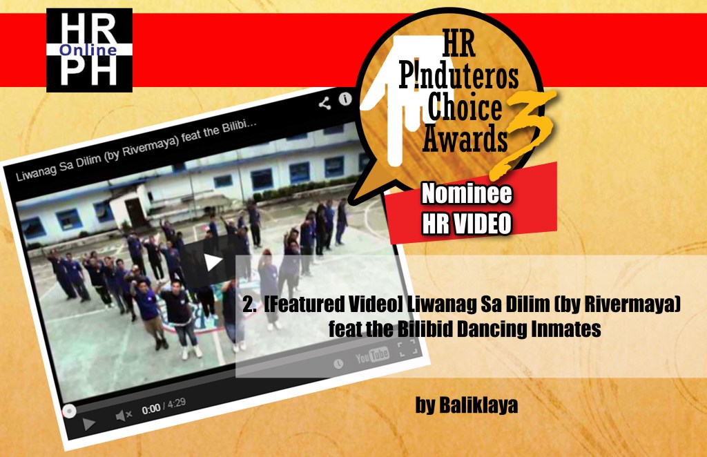 “Liwanag Sa Dilim” finalist for the 3rd HR Pinduteros Choice for HR&nbsp;VIDEO