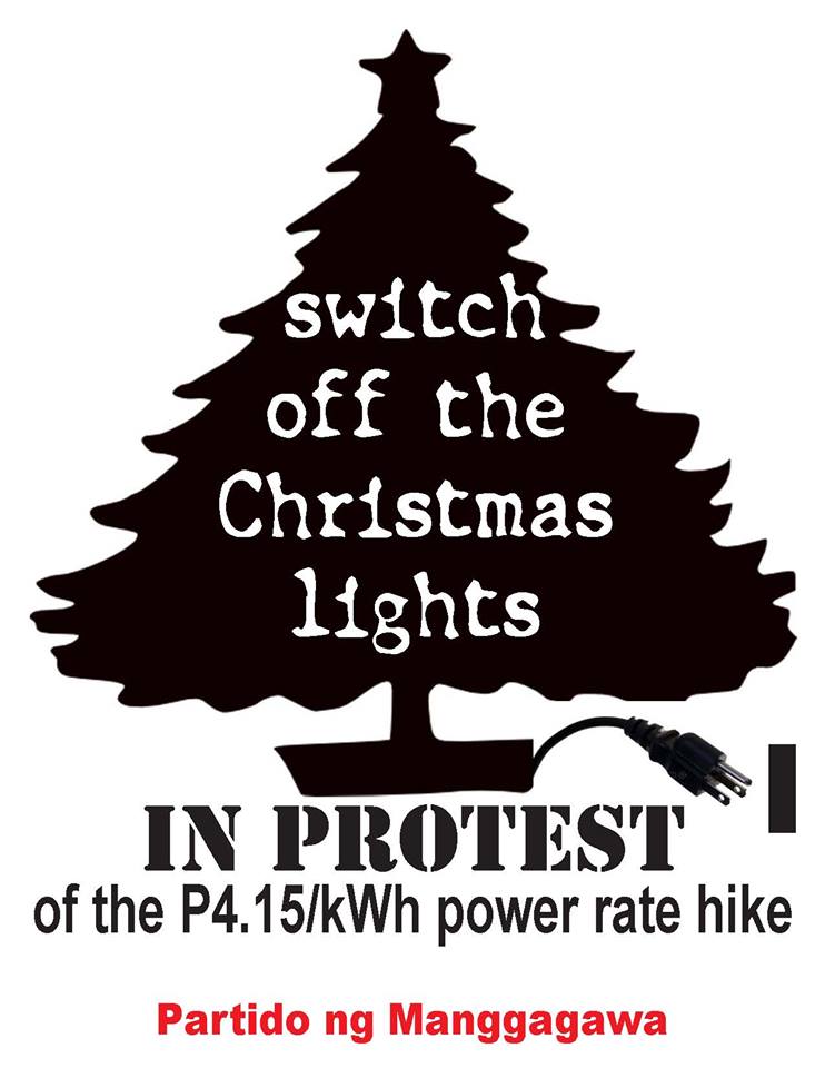 [Campaign] switch off the Christmas lights&nbsp;-PM