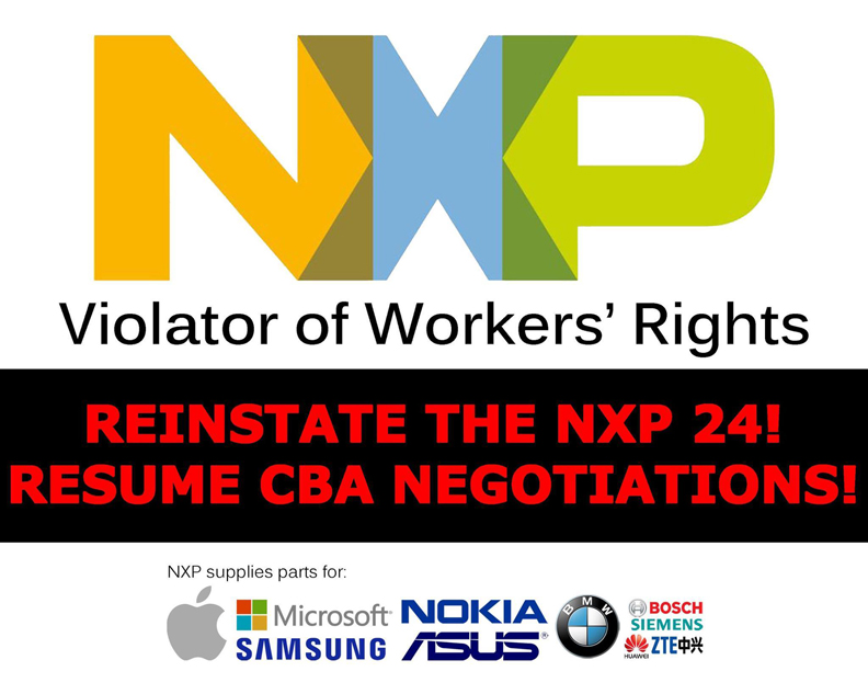 [Press Release] Dismissal of NXP-24, a deliberate move to weaken union organizing in&nbsp;EPZs—CTUHR