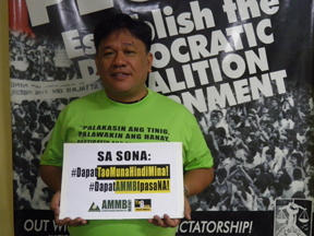 Fr. Christian Buenafe, O.Carm, Co-Chairperson of TFDP