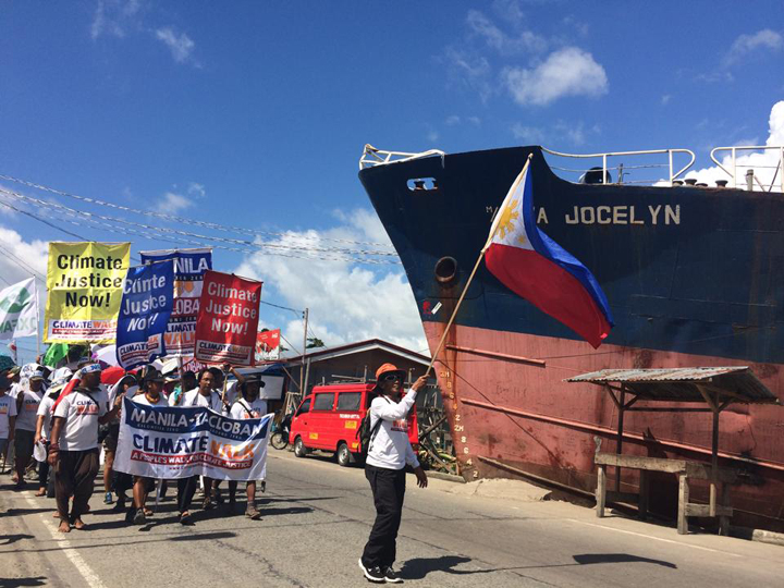 The ship that ravaged a community still stands as a reminder of what happened one year ago during typhoon Yolanda's landfall. www.facebook.com/ClimateWalkNow