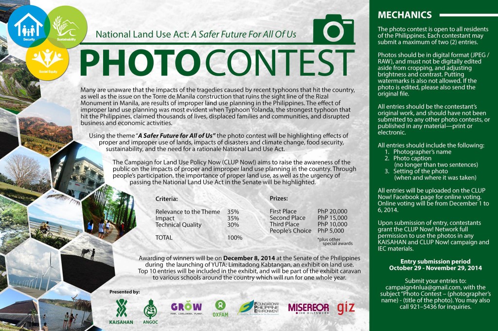 [Announcement] National Land Use Act: A Safer Future for All of Us PHOTO&nbsp;CONTEST