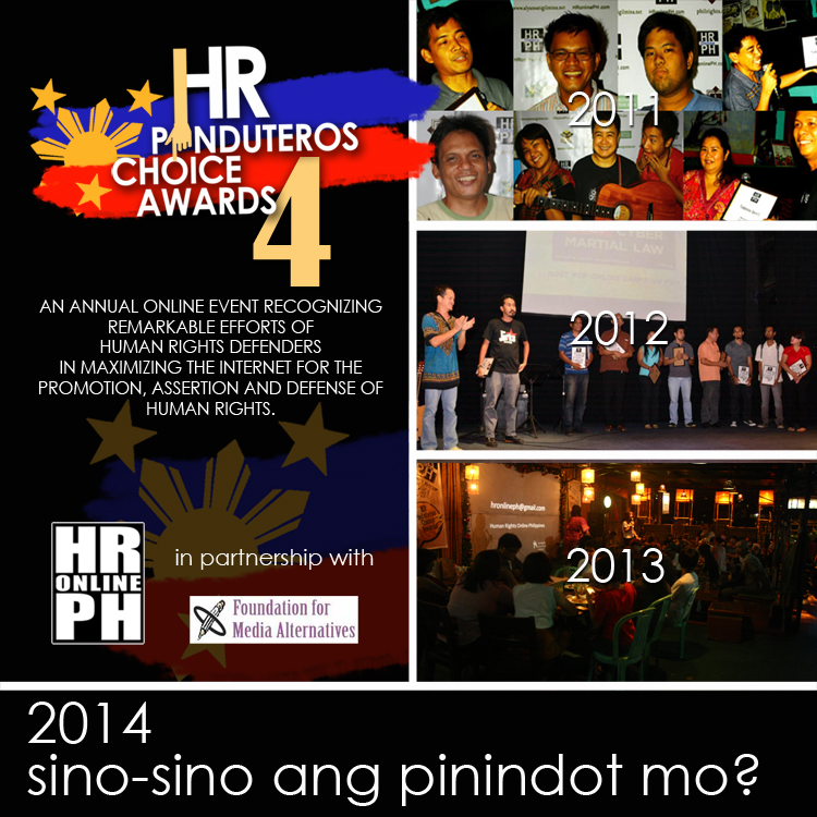 [Event] 4th Human Rights Pinduteros’ Choice&nbsp;Awards