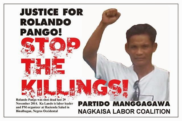 [Press Release] Group asks UN Special Rapporteur to query Negros labor activist killings&nbsp;-PM
