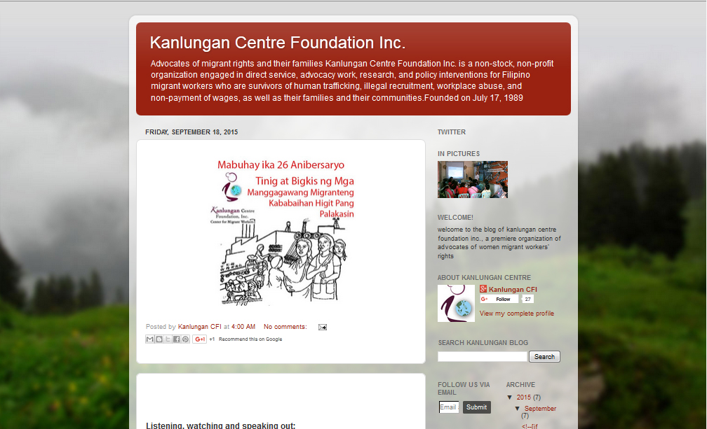 Kanlungan blog