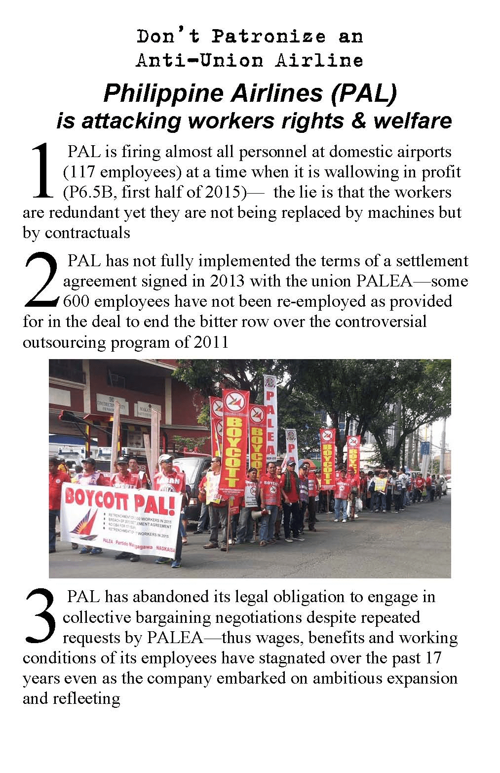 [Campaign] #BoycottPAL -PM