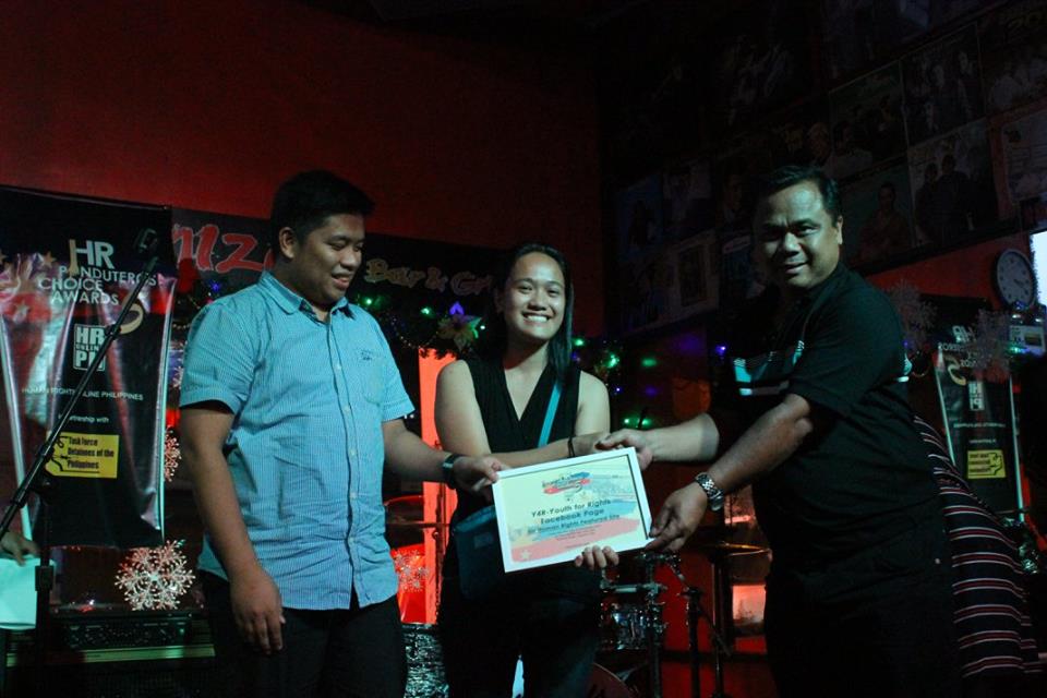 5th HR Pinduteros' Choice for HR Featured Site natin ay… Y4R-Youth for Rights FB page