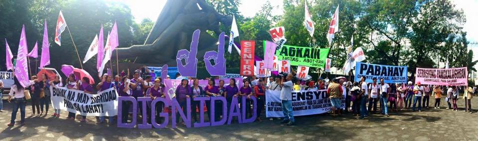 Photo grabbed from DIGNIDAD para sa lahat FB page