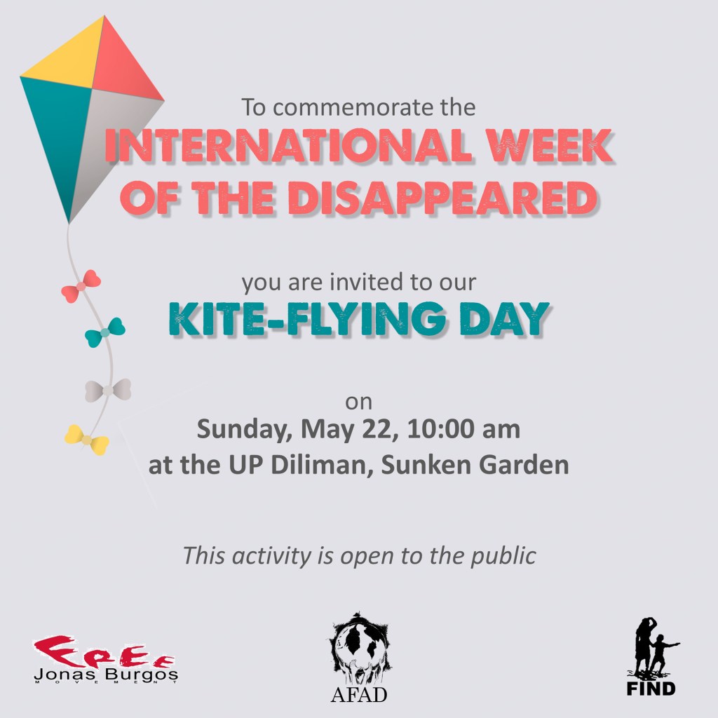 [Event] Kite-flying, family day, in commemoration of International Week of the Disappeared&nbsp;-AFAD