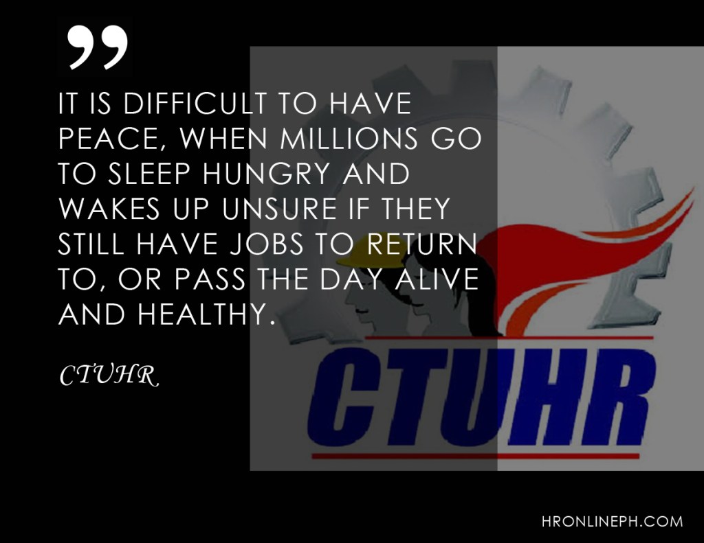 [Press Release] Labor rights group supports resumption of peace talks&nbsp;-CTUHR