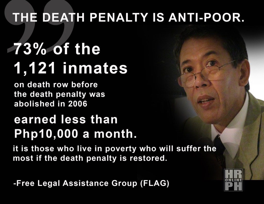 [Statement] on the Restoration of the Death Penalty and the “Shoot-to-Kill” Policy&nbsp;-FLAG