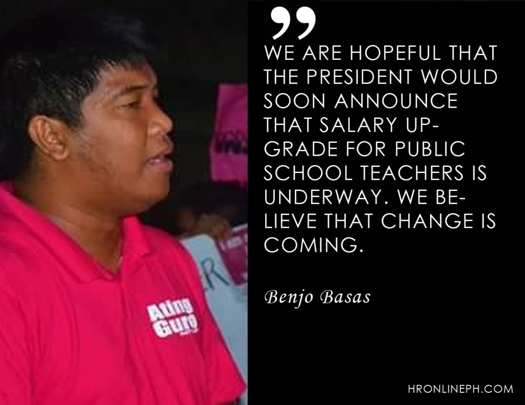 [Press Release] Teachers hope Pres. Duterte will grant the P10, 000 pay increase&nbsp;-TDC