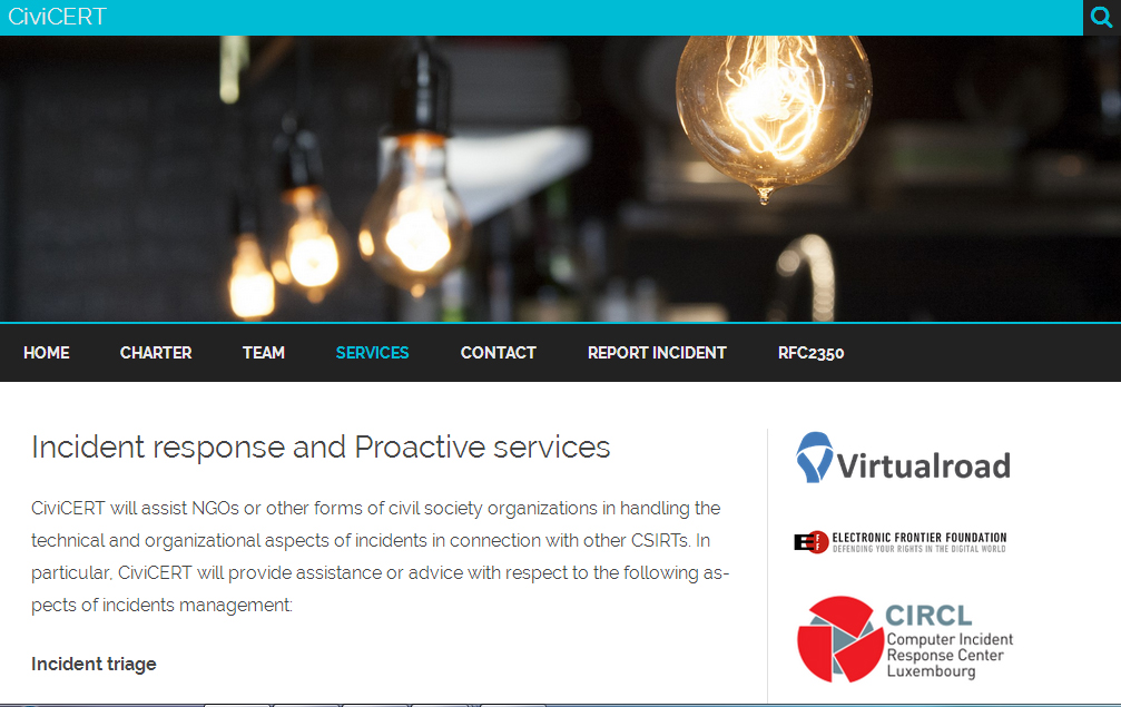 [Off-the-Shelf] Incident response and Proactive services&nbsp;-CiviCERT