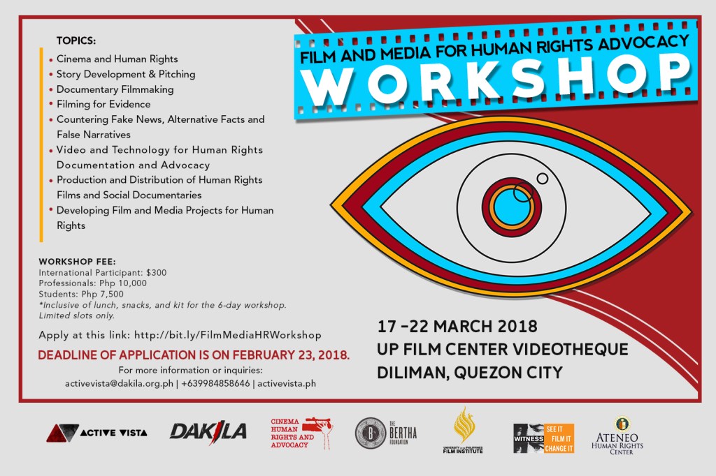 [Event] Film and Media for Human Rights Advocacy Workshop&nbsp;-DAKILA