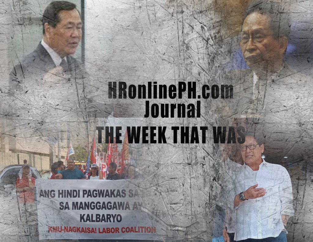 HRonlinePH.com journal: THE WEEK THAT WAS -21&nbsp;April