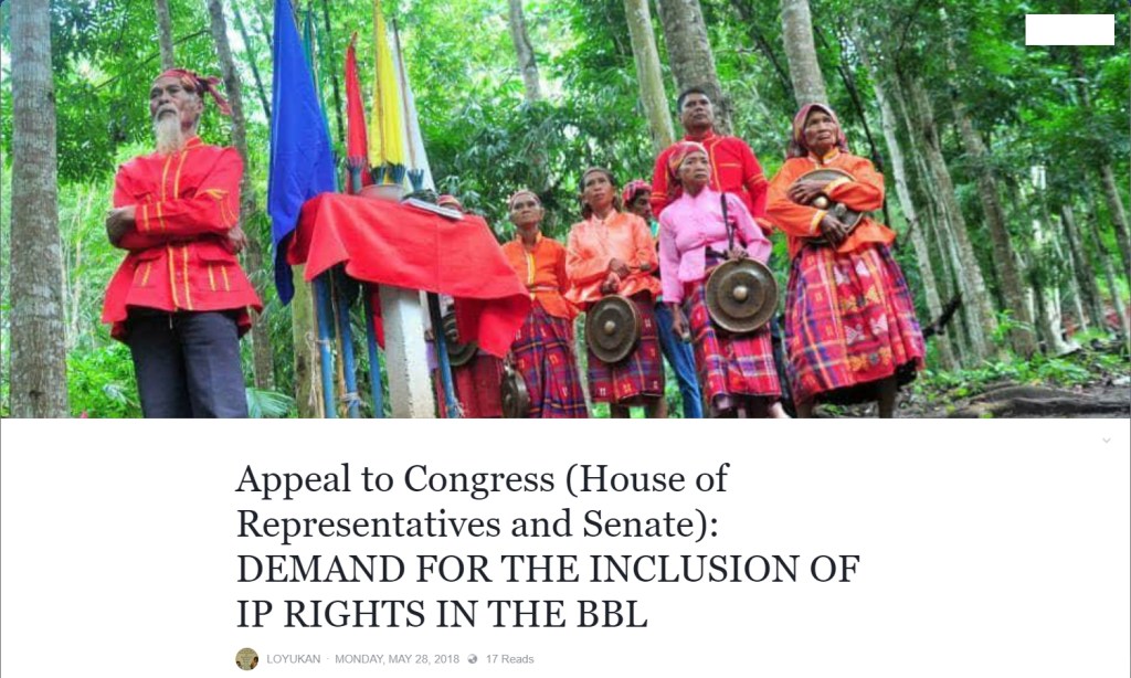 [Appeal] Appeal to Congress (House of Representatives and Senate): DEMAND FOR THE INCLUSION OF IP RIGHTS IN THE BBL&nbsp;-Loyukan