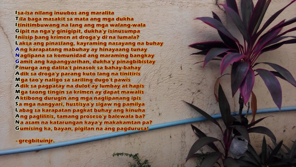 [Tula] Isa-isa nilang inuubos ang maralita -ni Greg&nbsp;Bituin