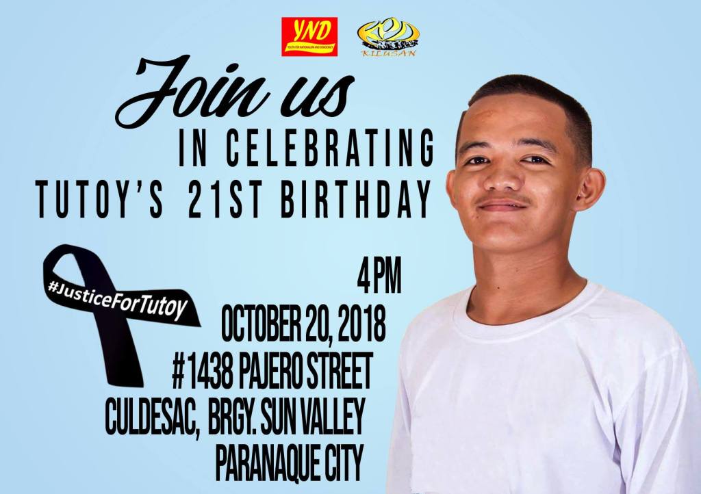 [Event] JOIN US in celebrating Tutoy’s 21st birthday&nbsp;-YND