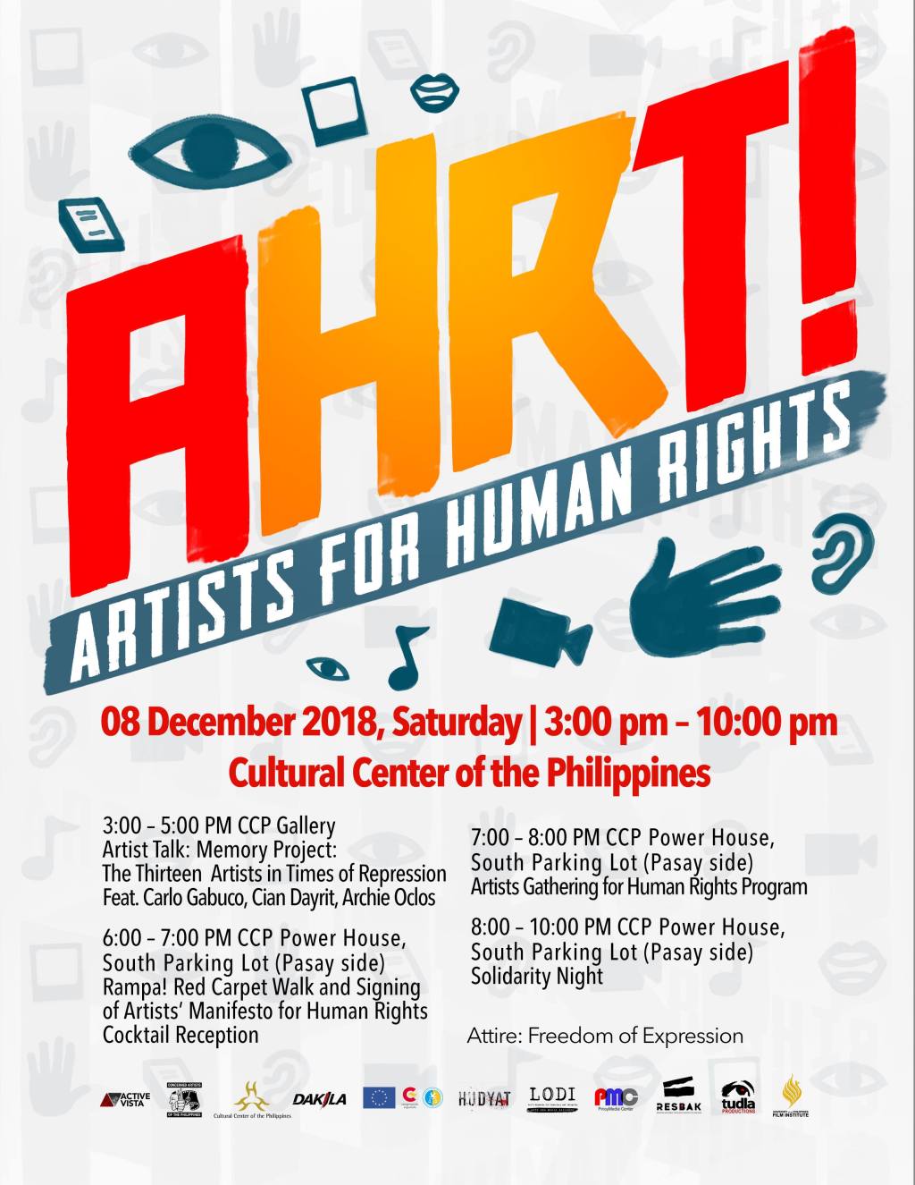 [Press Release] Artists convene to pledge support for human&nbsp;rights