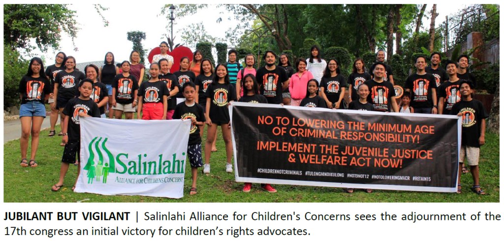 [Statement] 2019 Salinlahi statement on the non-passage of LMACR&nbsp;bill