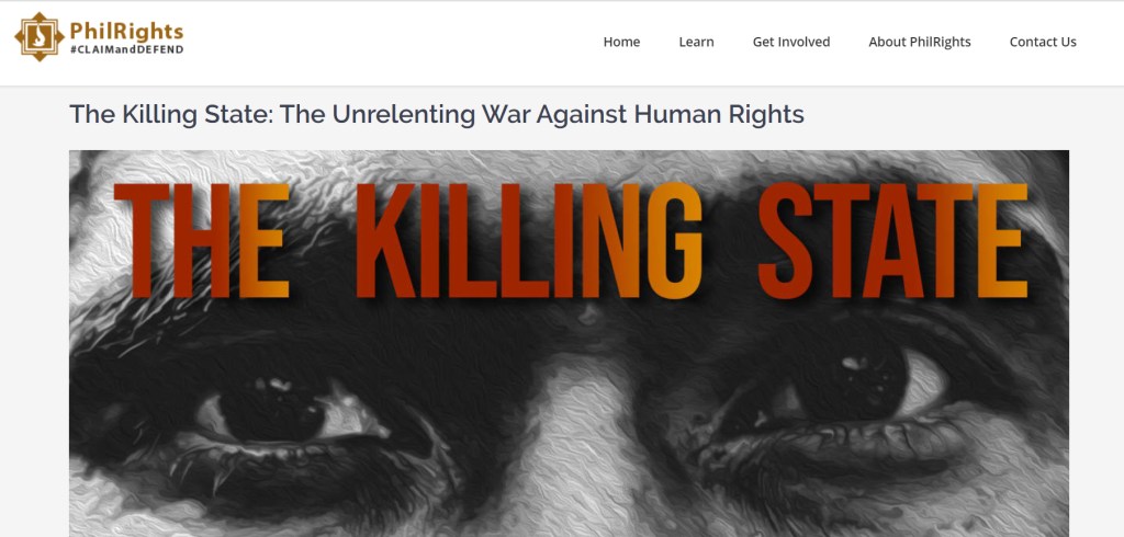 [Off-the-shelf] The Killing State: The Unrelenting War Against Human Rights&nbsp;-PhilRights