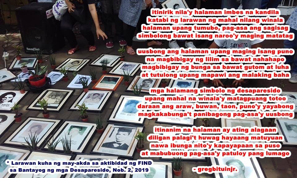 [Tula] Itinirik nila’y halaman imbes na kandila -ni Greg Bituin&nbsp;Jr.
