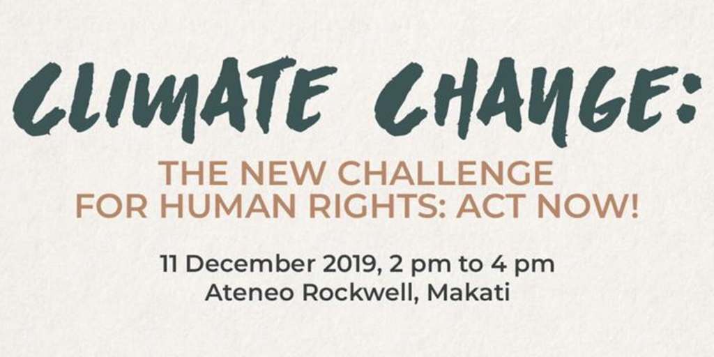 [Event] Climate Change: The New Challenge for Human Rights: Act NOW!&nbsp;-EU
