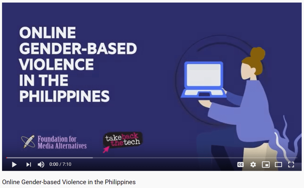 [Video] Online Gender-based Violence in the Philippines&nbsp;-FMA