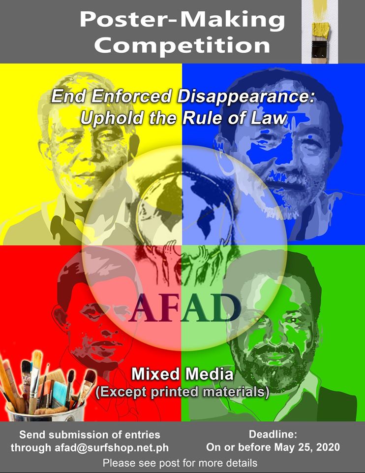 [Event] #EndEnforcedDisappearance Poster-Making Competition&nbsp;-AFAD