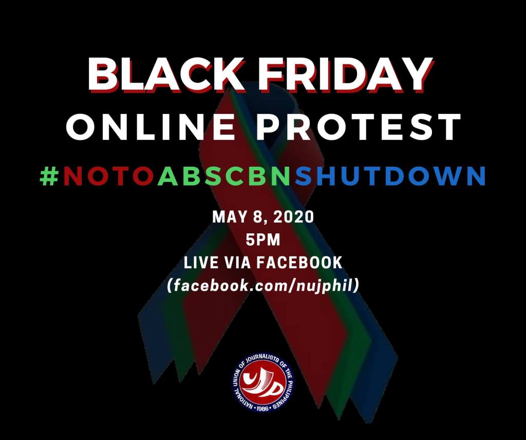 [Campaign] BLACK FRIDAY ONLINE PROTEST #NoToABSCBNShutdown -NUJP
