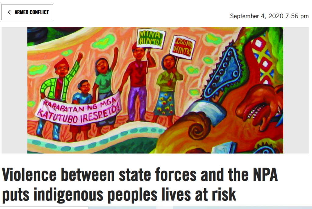 [From the web] Violence between state forces and the NPA puts indigenous peoples lives at risk&nbsp;-AIph