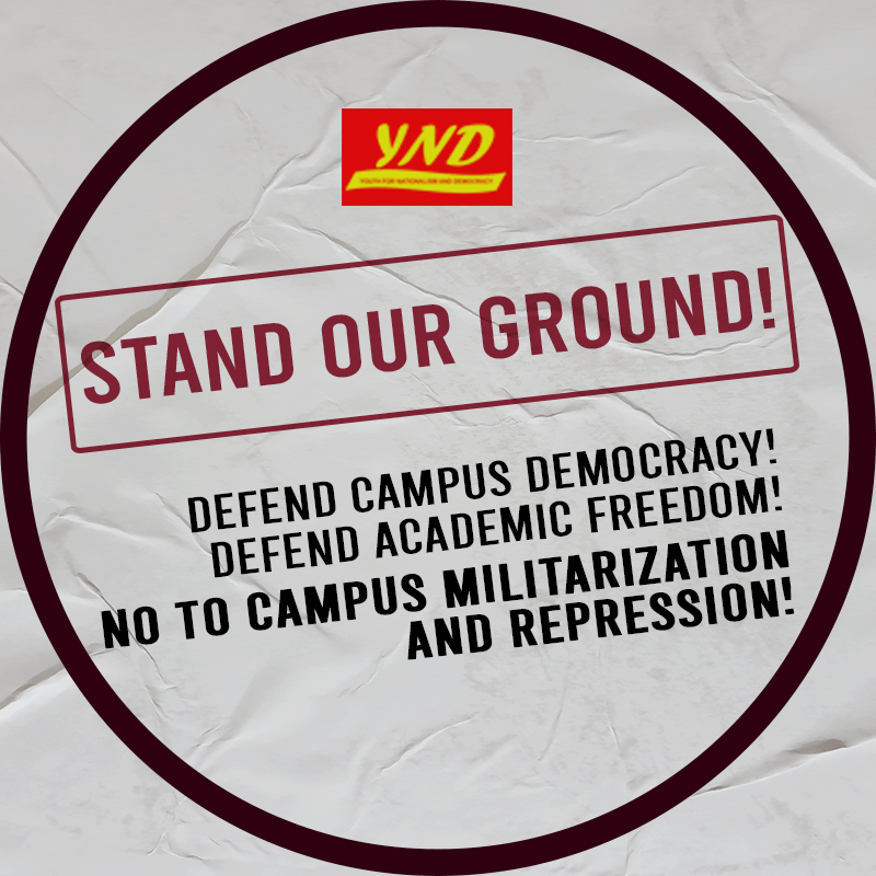 [Event] HOLD THE GROUND!-Defend campus democracy and academic freedom!&nbsp;-YND