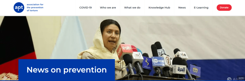 [From the web] Global torture prevention community calls for protection of Afghanistan’s national preventive mechanism |&nbsp;APT