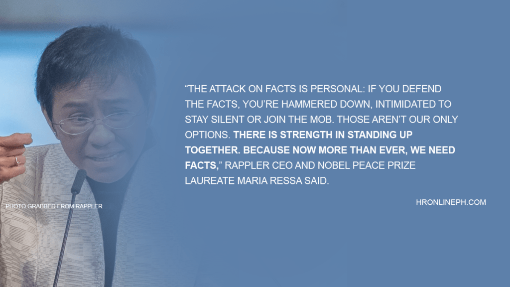 [Press Release] #FactsFirstPH to Filipinos: The battle for facts needs you |&nbsp;HRW