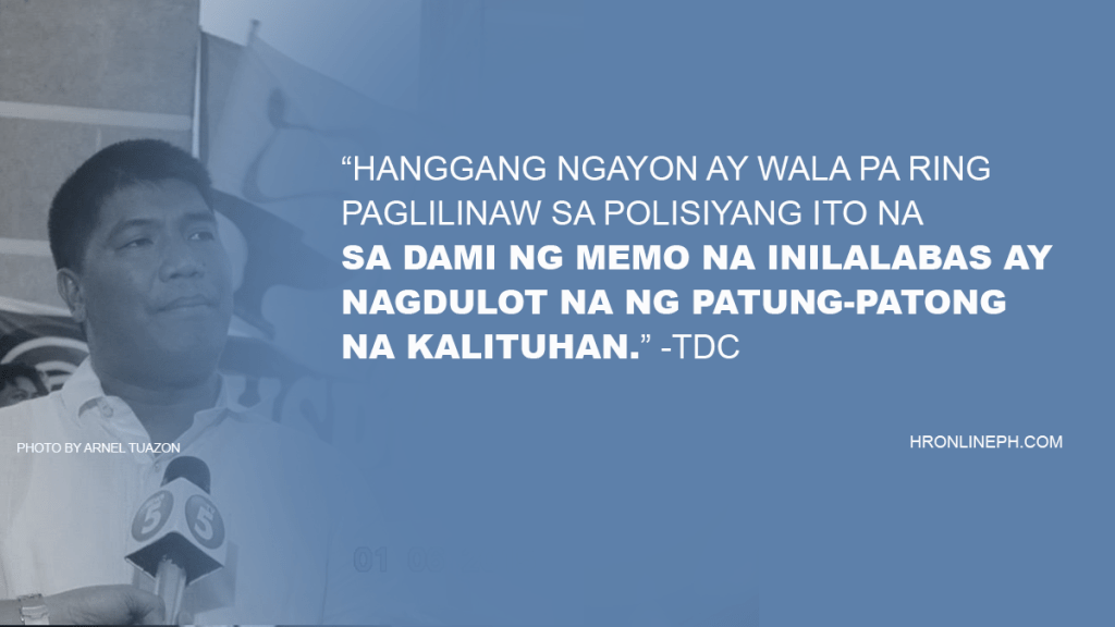 [Statement] Reaksiyon ng TDC sa tugon ng DEPED Central sa hinihinging academic health&nbsp;break