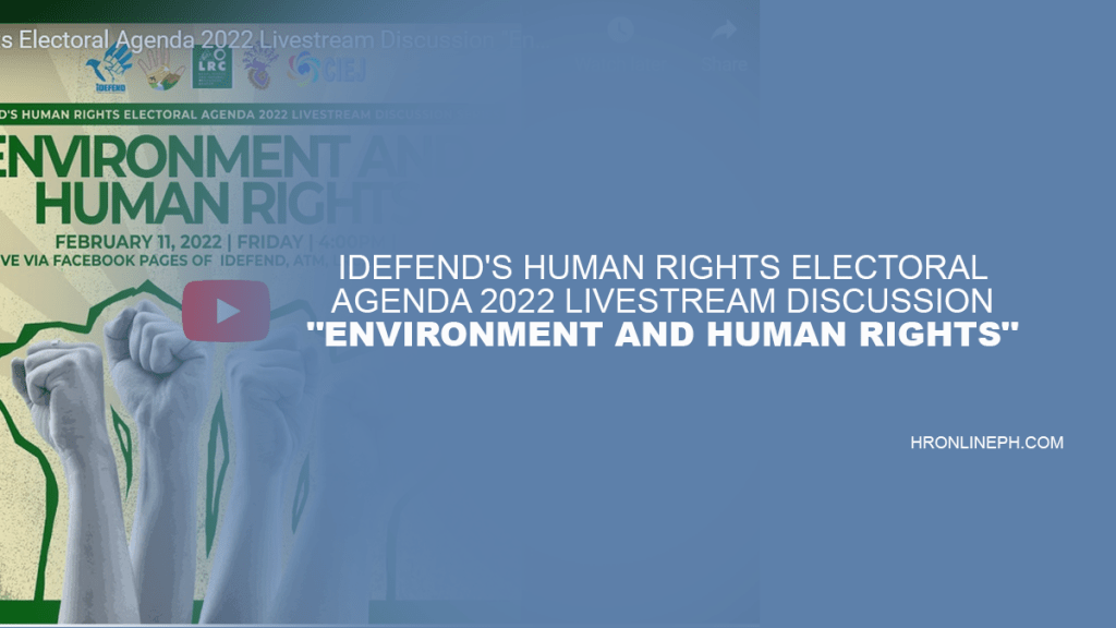 [Video] Environment and Human Rights |&nbsp;iDEFEND