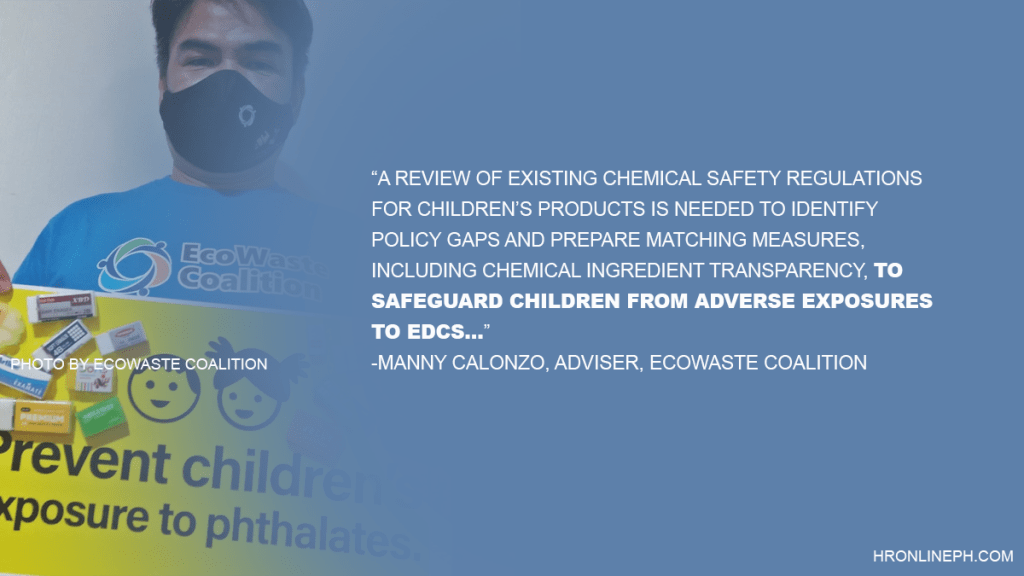 [From the web] Civil Society Groups Campaign for Children’s Protection from Endocrine Disrupting Chemicals | EcoWaste&nbsp;Coalition